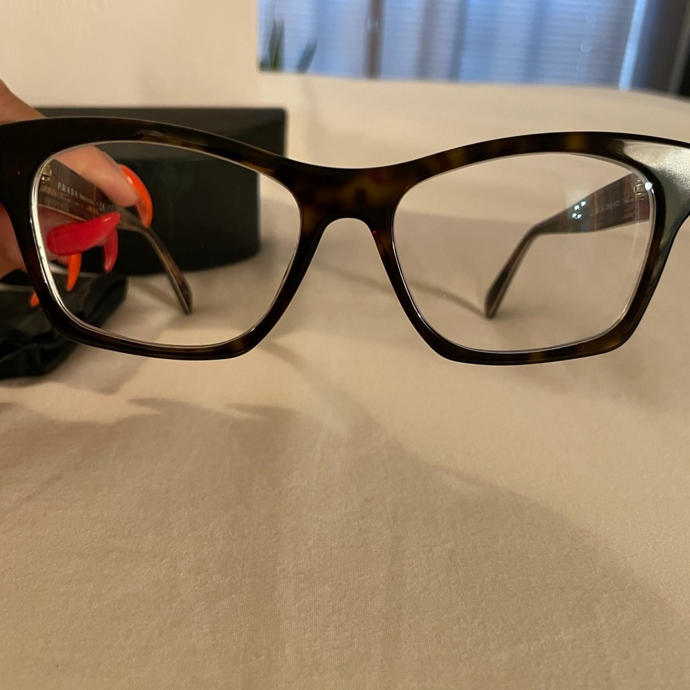 Prada Tortoise Shell Optical Glasses - Picture 2 of 8